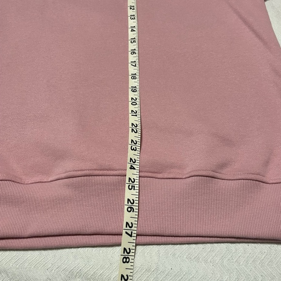 NWT Wilo the Label Set Pink Crew Sweatshirt & Blush Biker Shorts Size Medium - Picture 4 of 9